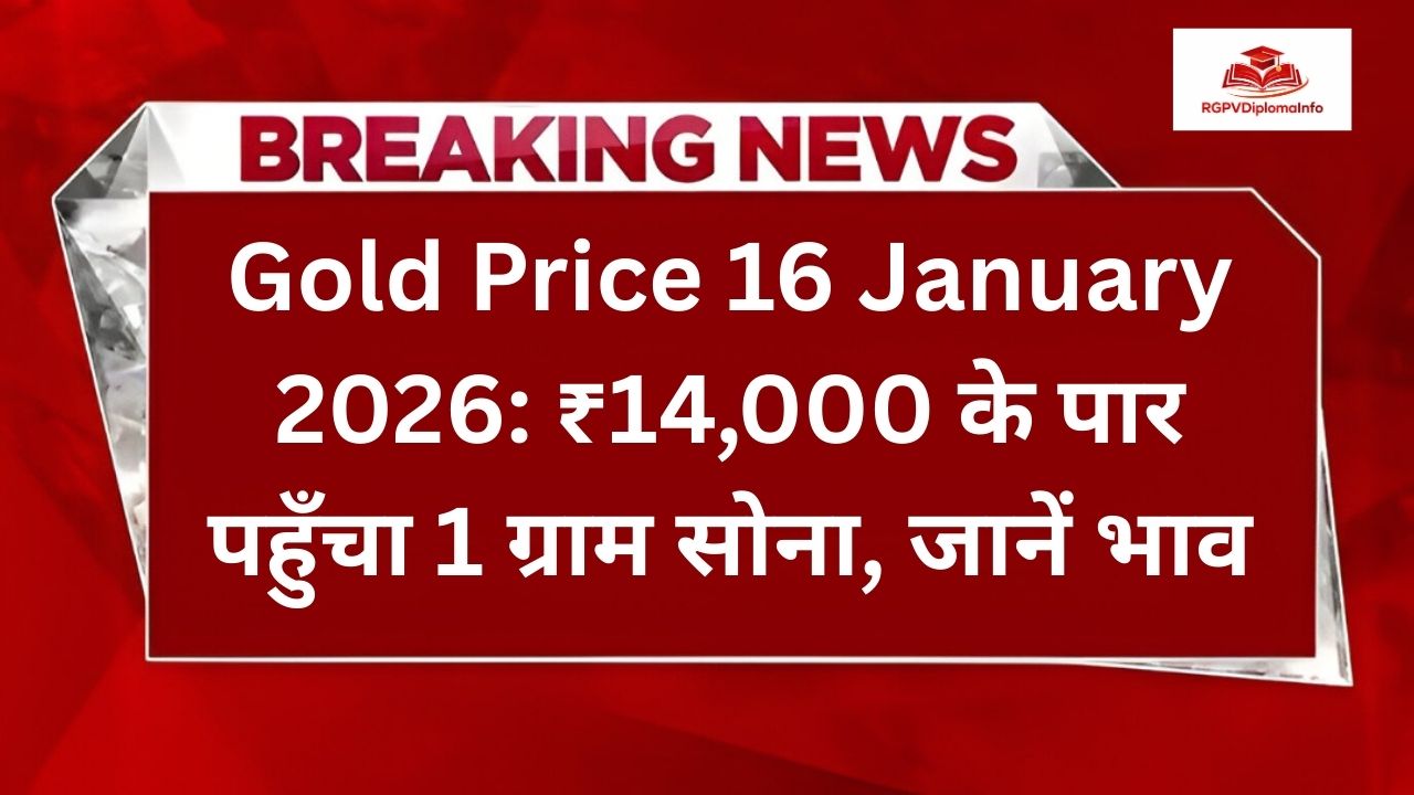 Gold Price 16 January 2026