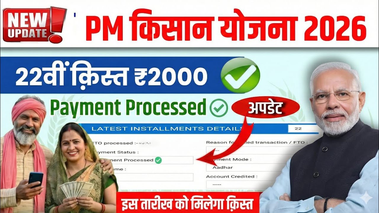 PM Kisan 22nd Installment